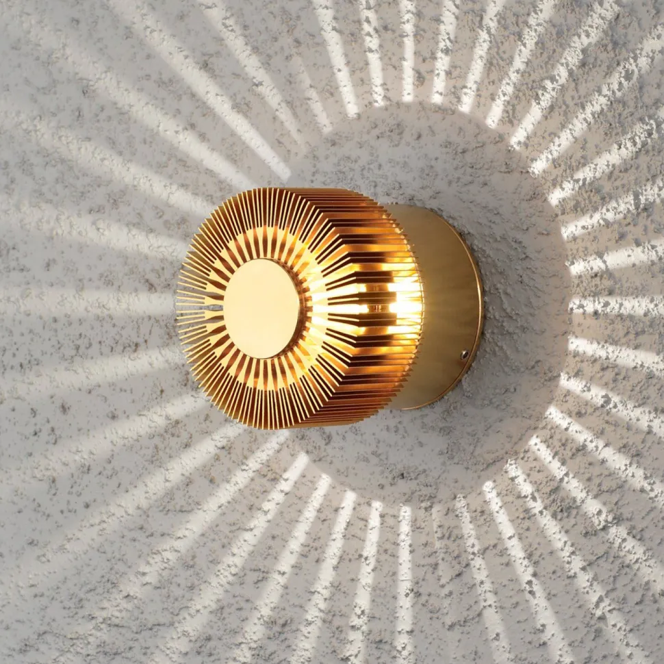 LED-seinävalaisin Konstsmide Monza 7900-800 Ø 90x80 mm messinki