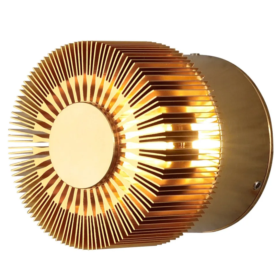 LED-seinävalaisin Konstsmide Monza 7900-800 Ø 90x80 mm messinki