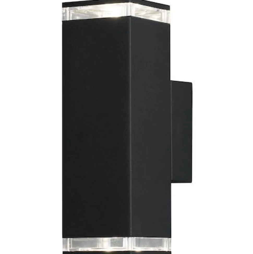 LED-Seinävalaisin Konstsmide Pollux 407-750 2xGU10 musta