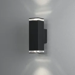 LED-Seinävalaisin Konstsmide Pollux 407-750 2xGU10 musta