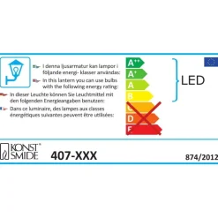 LED-Seinävalaisin Konstsmide Pollux 407-750 2xGU10 musta