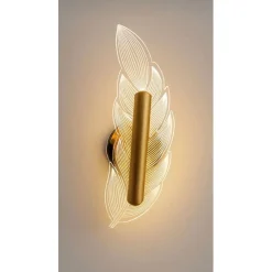 LED-seinävalaisin Linento Lighting BRZ-343409, IP20, 4000K, kulta