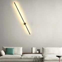 LED-seinävalaisin Linento Lighting Wible 121 cm musta