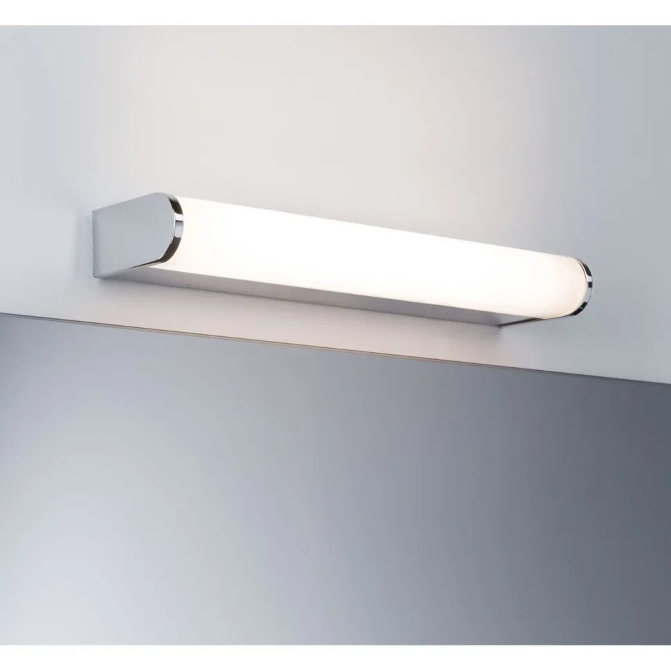 LED-seinävalaisin Paulmann Arneb, IP44, 700lm, 6.5W, säädettävä värilämpötila, kromi