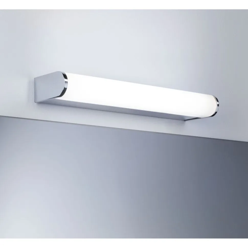 LED-seinävalaisin Paulmann Arneb, IP44, 700lm, 6.5W, säädettävä värilämpötila, kromi
