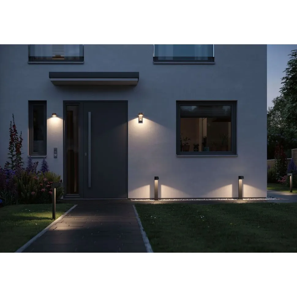 LED-Seinävalaisin Paulmann Capea 165mm liiketunnistin tummanharmaa