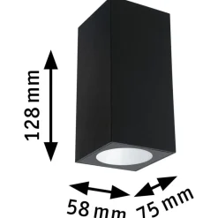 LED-Seinävalaisin Paulmann Flame 128mm antrasiitti