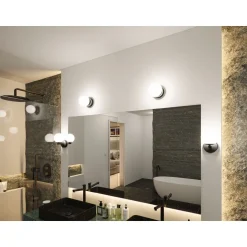 LED-seinävalaisin Paulmann Gove, IP44, 3000K, mattamusta