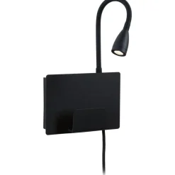 LED-seinävalaisin Paulmann Halina, USB C, 2700K, 200lm, 2.4W, mattamusta