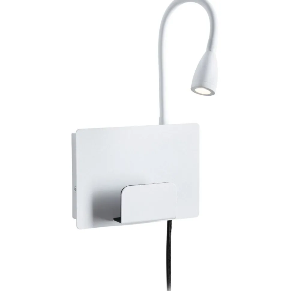 LED-seinävalaisin Paulmann Halina, USB C, 2700K, 200lm, 2.4W, mattamusta