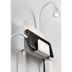 LED-seinävalaisin Paulmann Halina, USB C, 2700K, 200lm, 2.4W, mattamusta