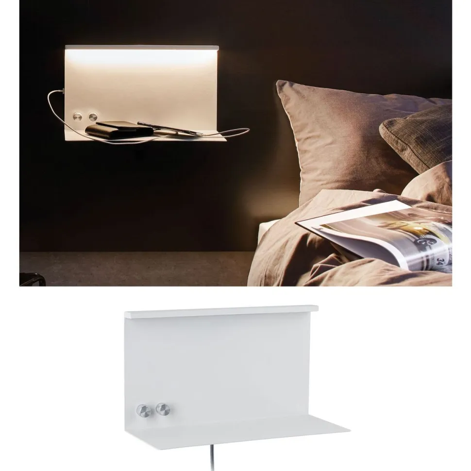LED-seinävalaisin Paulmann Jarina, 3000K, himmennettävä, valkoinen