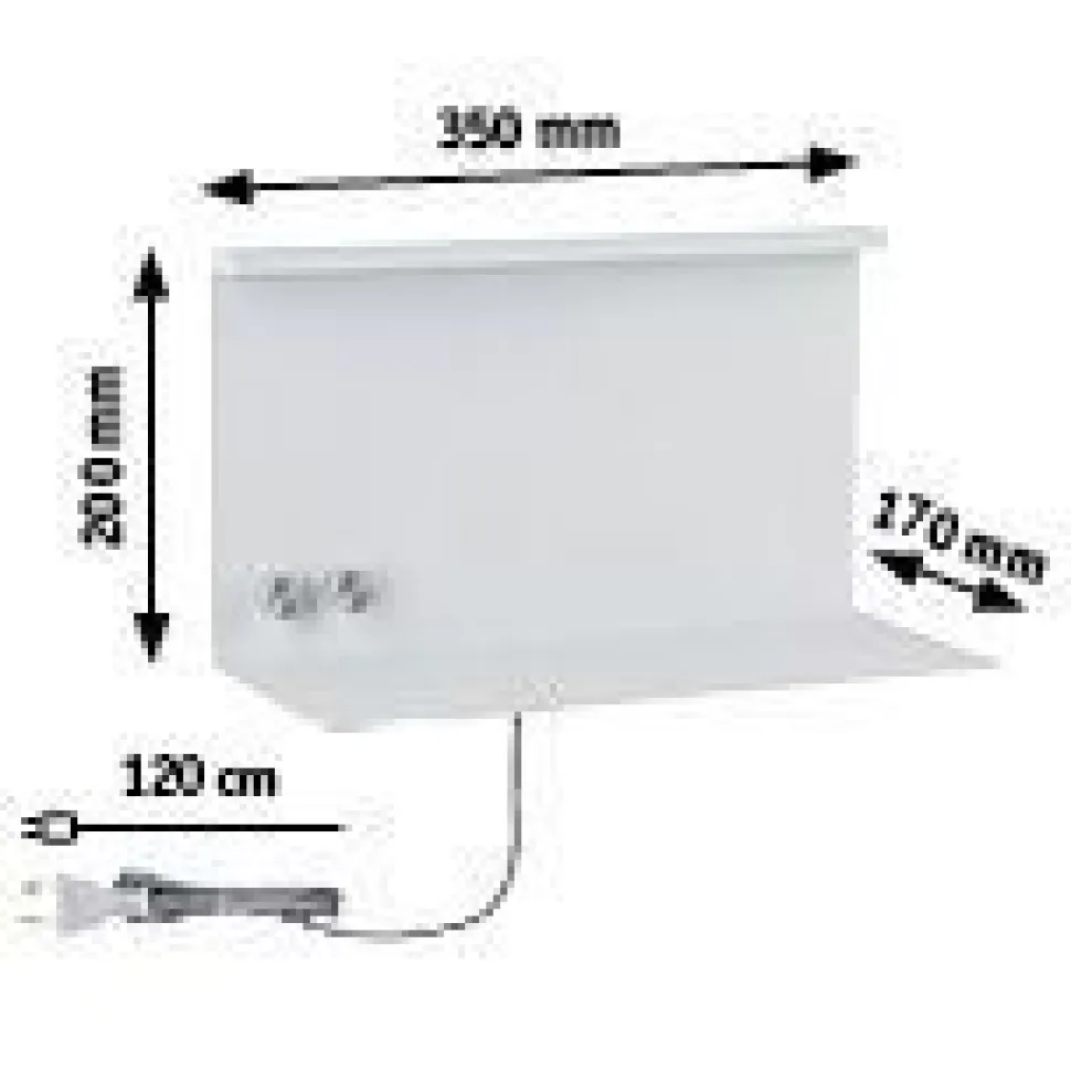 LED-seinävalaisin Paulmann Jarina, 3000K, himmennettävä, valkoinen
