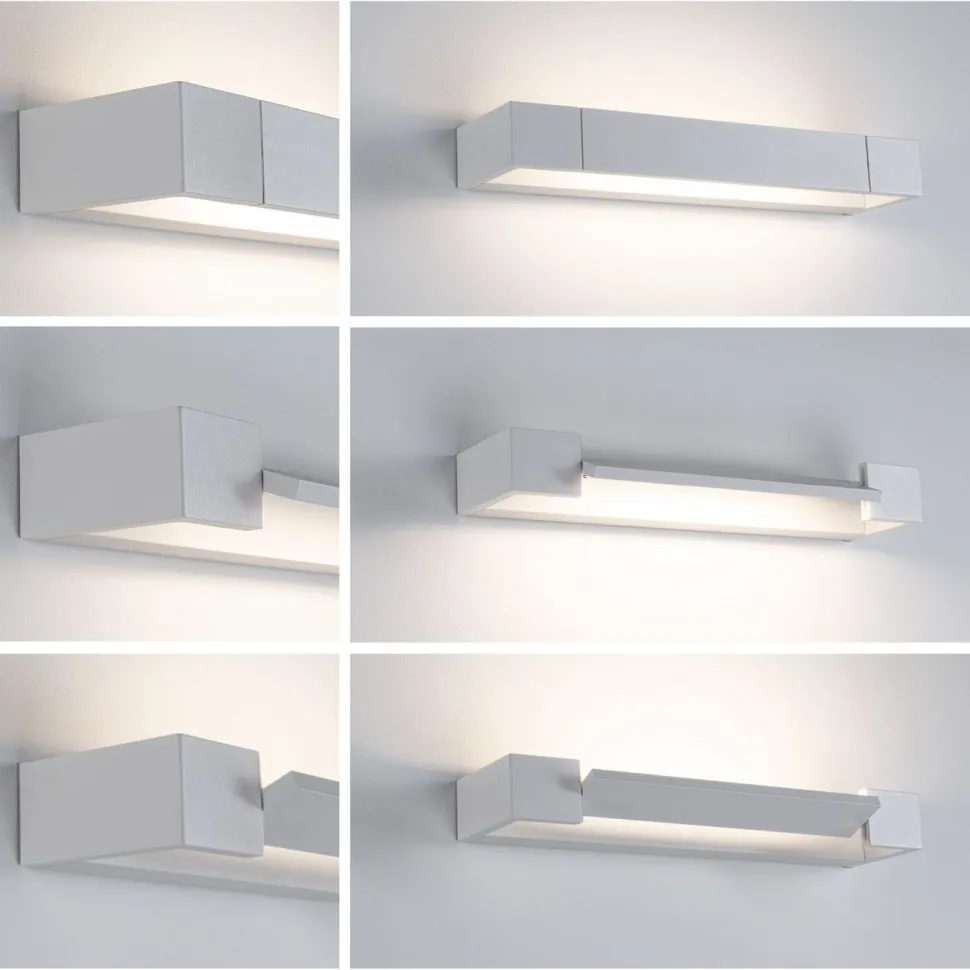 LED-seinävalaisin Paulmann Lucille, 40cm, IP44, 2700K, himmennettävä, valkoinen