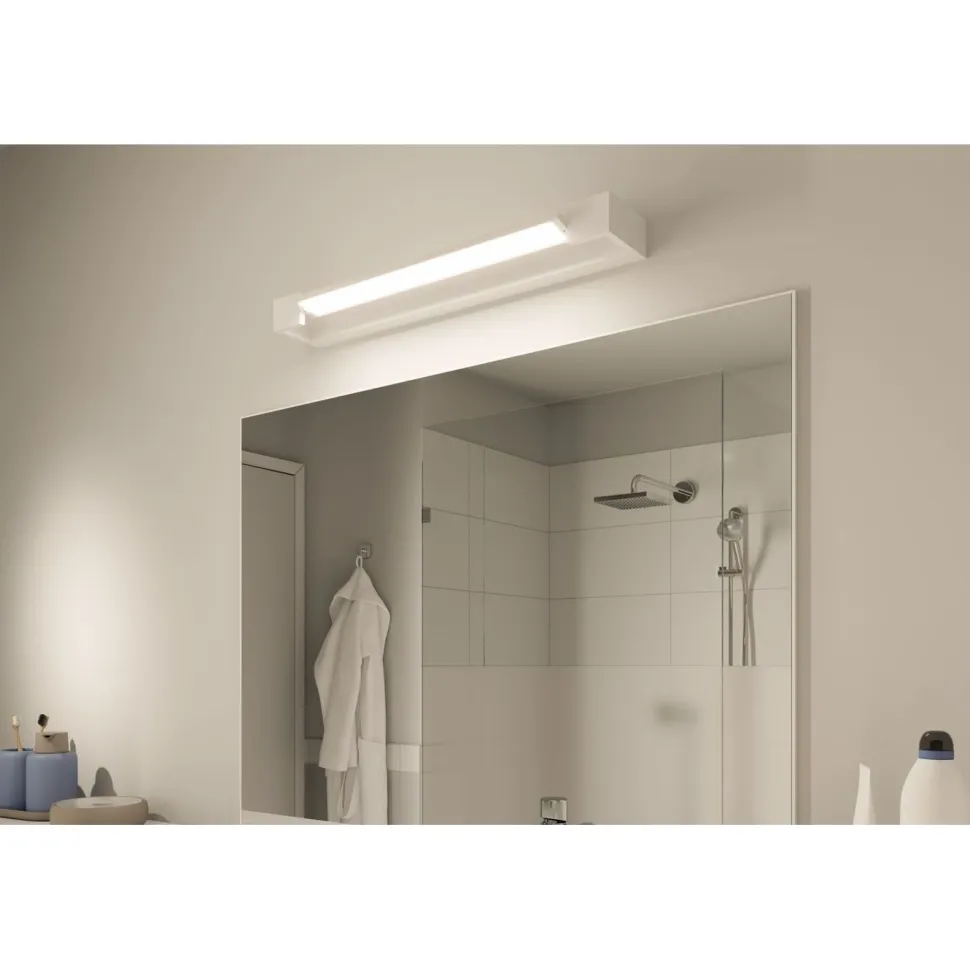 LED-seinävalaisin Paulmann Lucille, 40cm, IP44, 2700K, himmennettävä, valkoinen