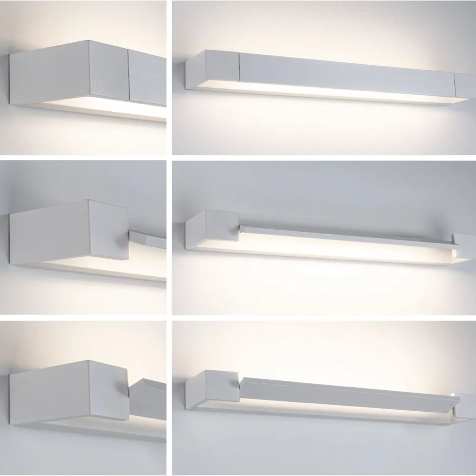 LED-seinävalaisin Paulmann Lucille, 40cm, IP44, 2700K, himmennettävä, valkoinen