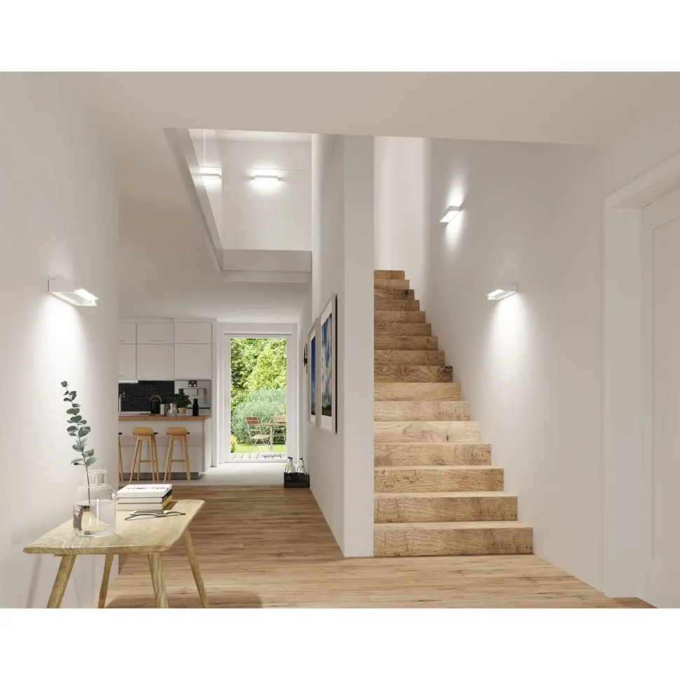 LED-seinävalaisin Paulmann Lucille, 40cm, IP44, 2700K, himmennettävä, valkoinen