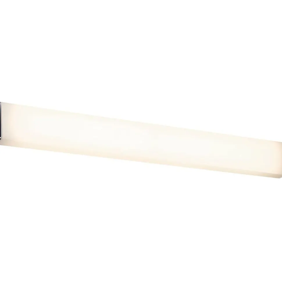 LED-seinävalaisin Paulmann Nembus, IP44, 3000K, 600lm, 9W, kromi/valkoinen