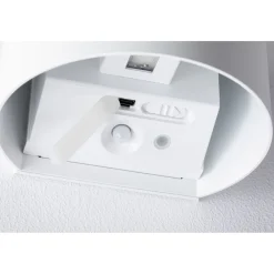 LED-seinävalaisin Paulmann Nyora, IP44, 3000K, 135x120mm, 2x1W / 1W, akkukäyttöinen, hämäräohjattu liiketunnistin (HF), valkoinen