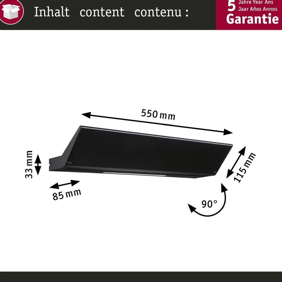 LED-seinävalaisin Paulmann Ranva, 2700K, himmennettävä, mattavalkoinen