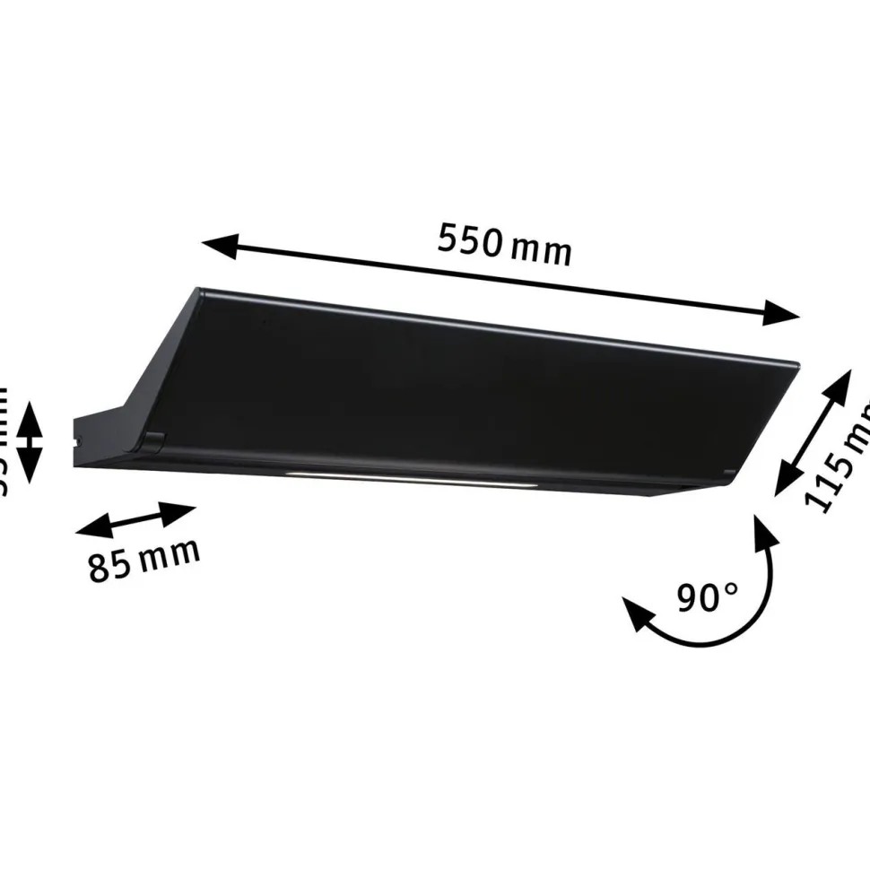 LED-seinävalaisin Paulmann Ranva, 2700K, himmennettävä, mattavalkoinen