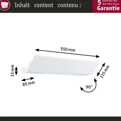 LED-seinävalaisin Paulmann Ranva, 2700K, himmennettävä, mattavalkoinen