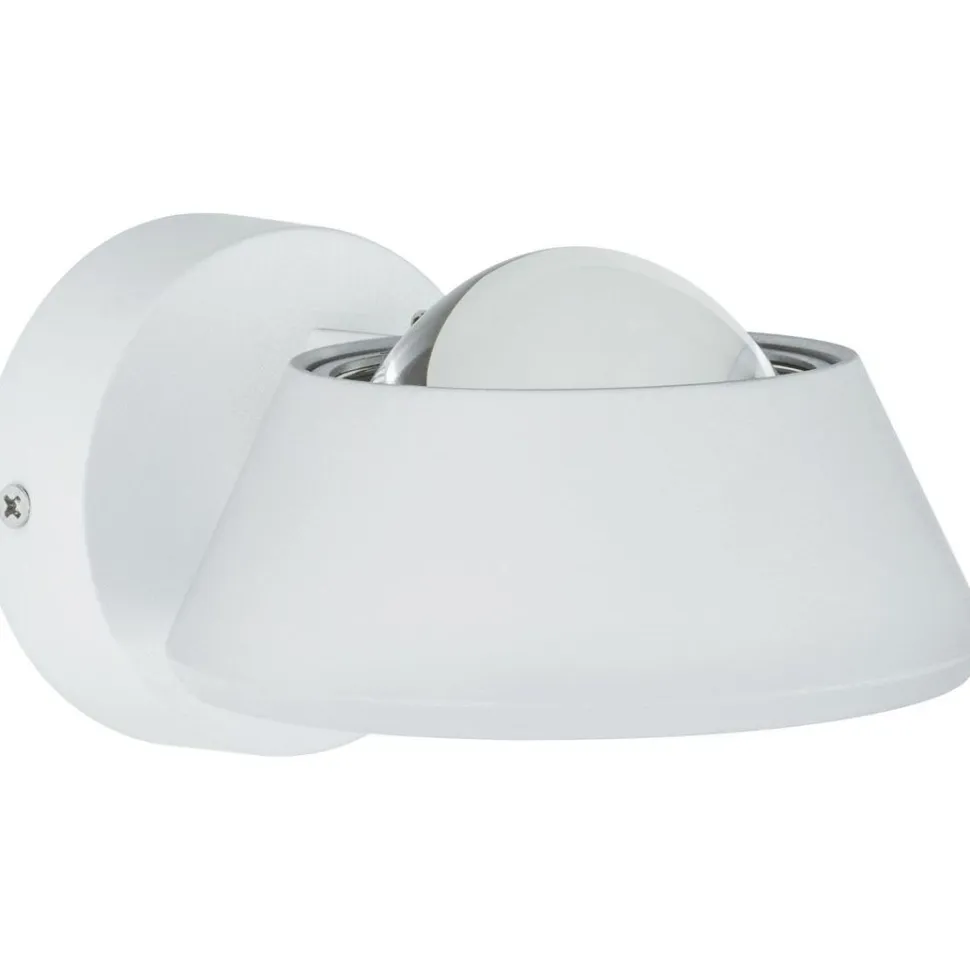 LED-seinävalaisin Paulmann Sabik, IP44, 2700K, himmennettävä, mattavalkoinen