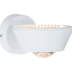 LED-seinävalaisin Paulmann Sabik, IP44, 2700K, himmennettävä, mattavalkoinen