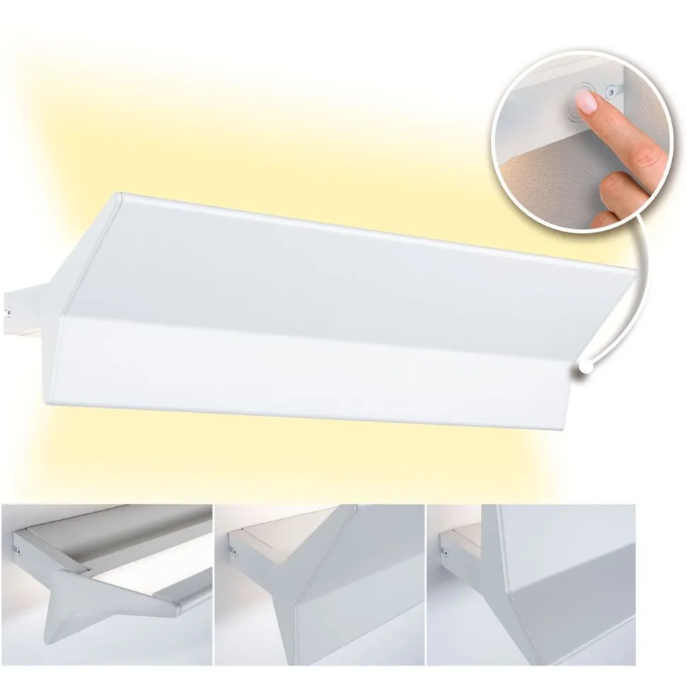 LED-seinävalaisin Paulmann Stine, 2700K, himmennettävä, mattamusta
