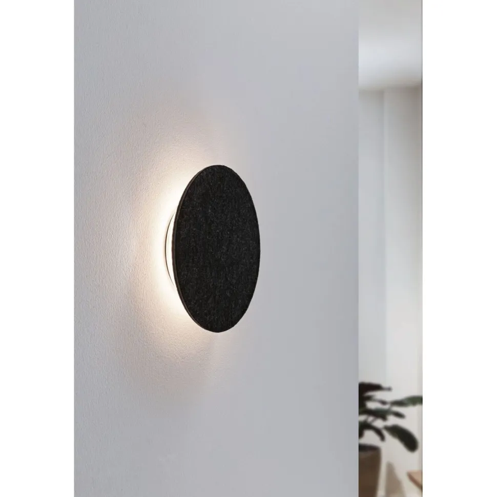 LED-seinävalaisin Paulmann Tulga Ø20cm 2700K 1000lm 15W 3-Step-Dim himmennettävä antrasiitti