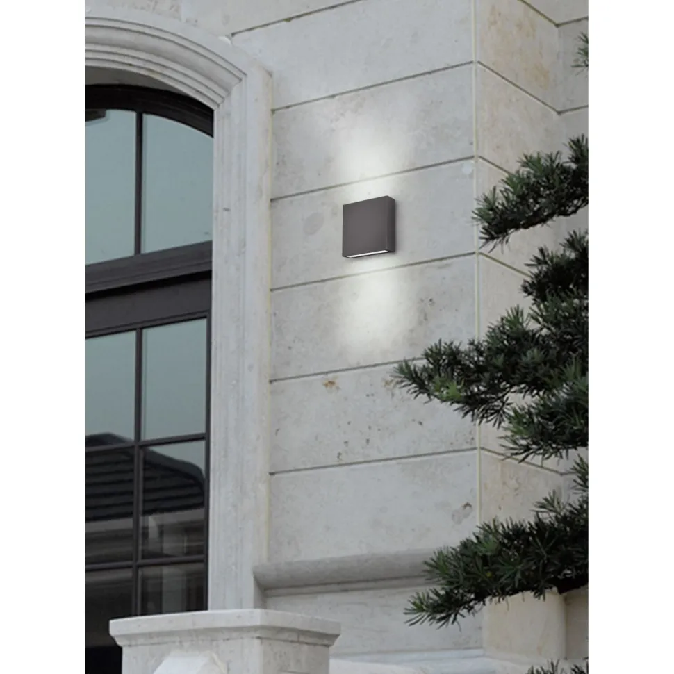 LED-seinävalaisin Thames 140x50x140 mm ylös/alas antrasiitti