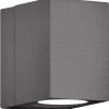 LED-seinävalaisin Tiber 70x100x100 mm suunnattava antrasiitti