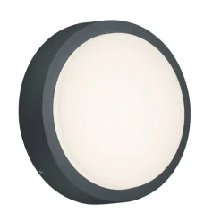 LED-seinävalaisin Trio Breg Ø200 mm antrasiitti IP54