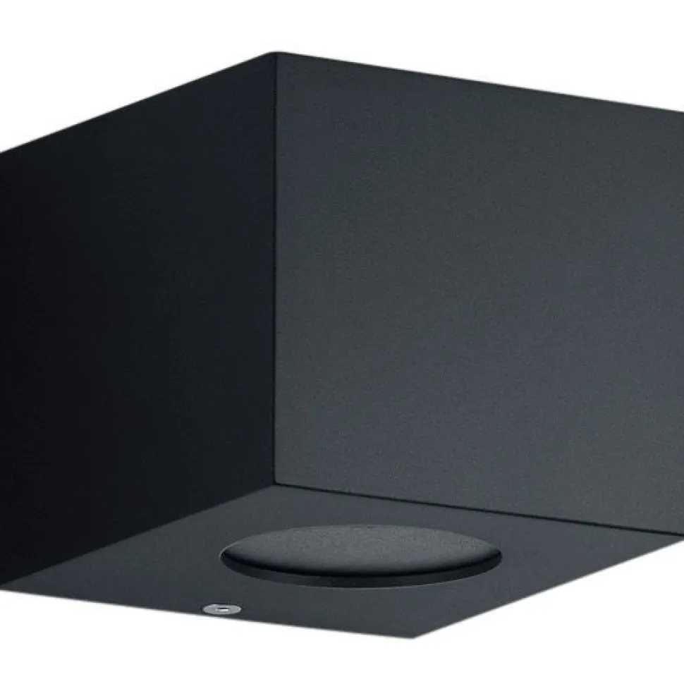 LED-seinävalaisin Trio Cordoba 90x100x105 mm mattamusta IP44