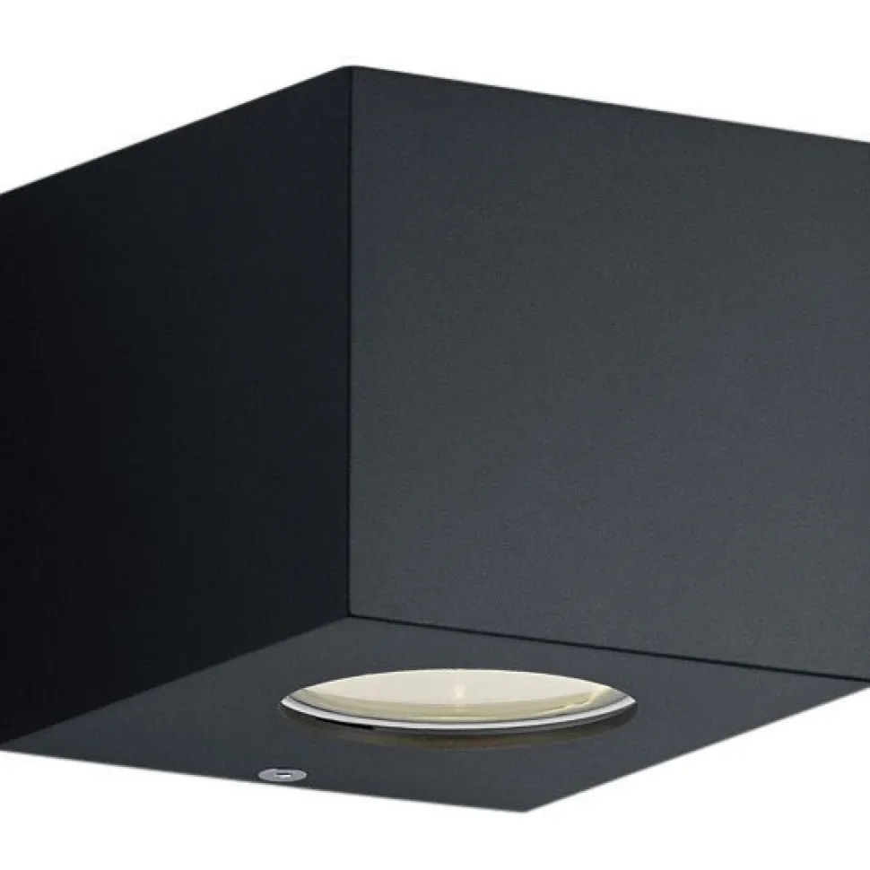 LED-seinävalaisin Trio Cordoba 90x100x105 mm mattamusta IP44