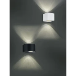 LED-seinävalaisin Trio Cordoba 90x100x105 mm mattavalkoinen IP44