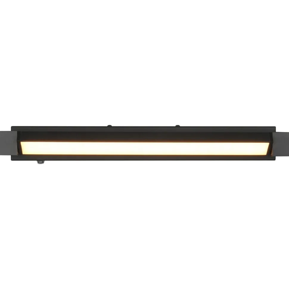 LED-seinävalaisin Trio Fabricio H2O 50cm musta