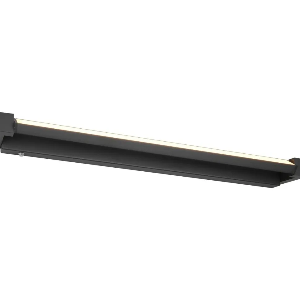 LED-seinävalaisin Trio Fabricio H2O 50cm musta