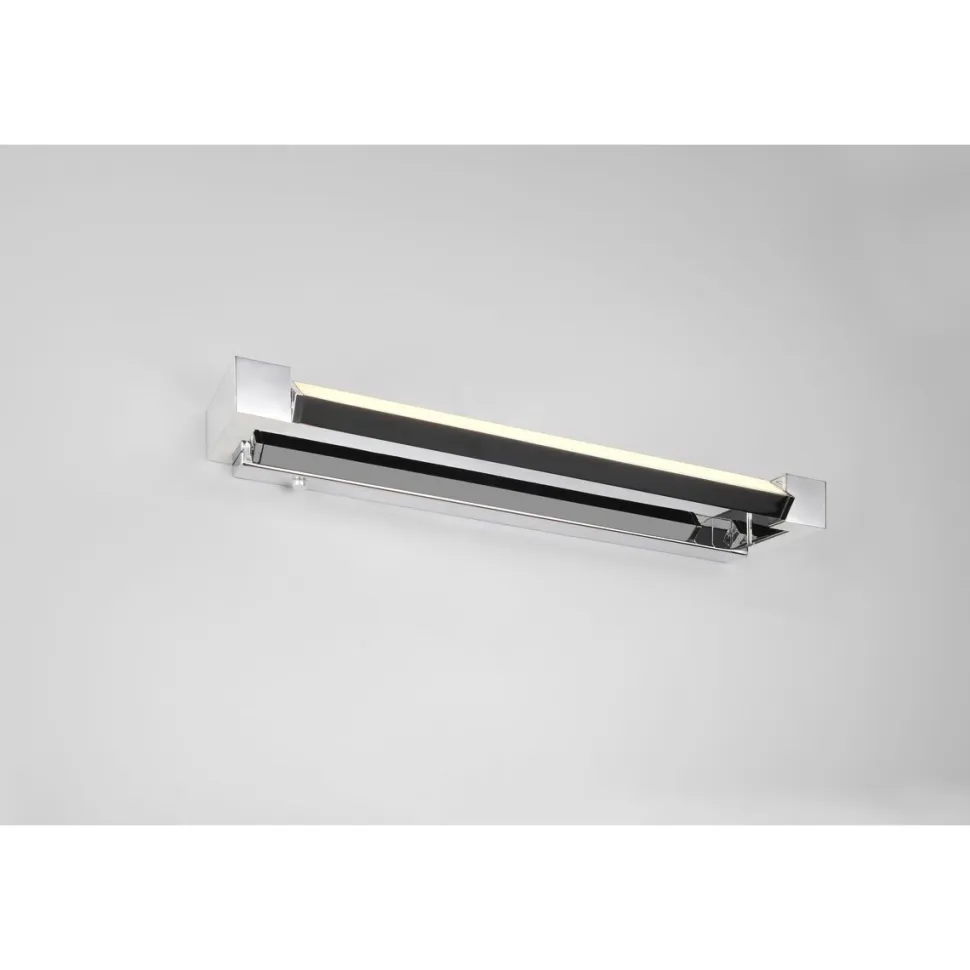 LED-seinävalaisin Trio Fabricio H2O 50cm musta
