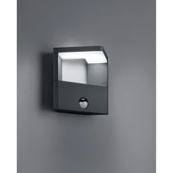LED-seinävalaisin Trio Ganges 150x170 mm antrasiitti liiketunnistin