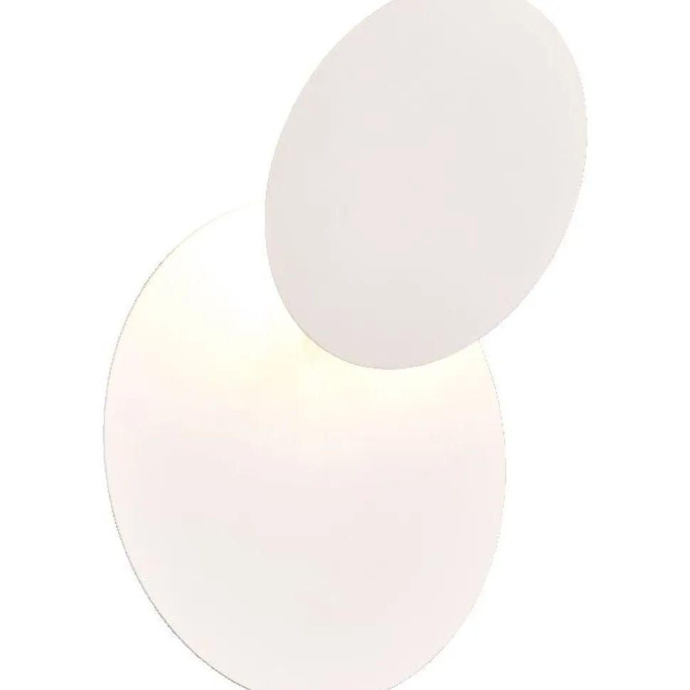 LED-seinävalaisin Trio Mio, pyöreä, mattavalkoinen