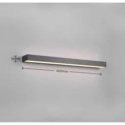 LED-seinävalaisin Trio Rocco H2O eri kokoja ja värejä