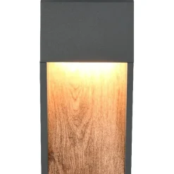 LED-seinävalaisin Trio Salmon, puu/antrasiitti