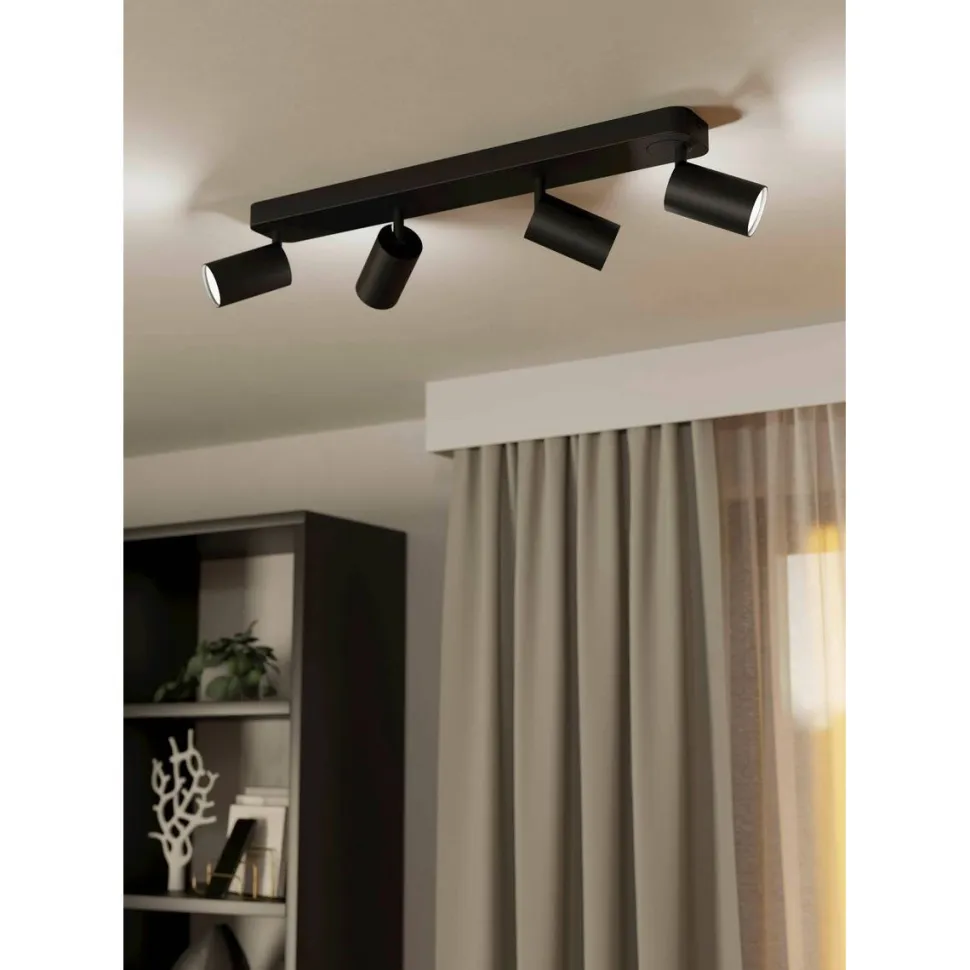 LED-Spottivalaisin Eglo connect.z Telimbela-z 4-osainen 58x8cm RGBW valkoinen
