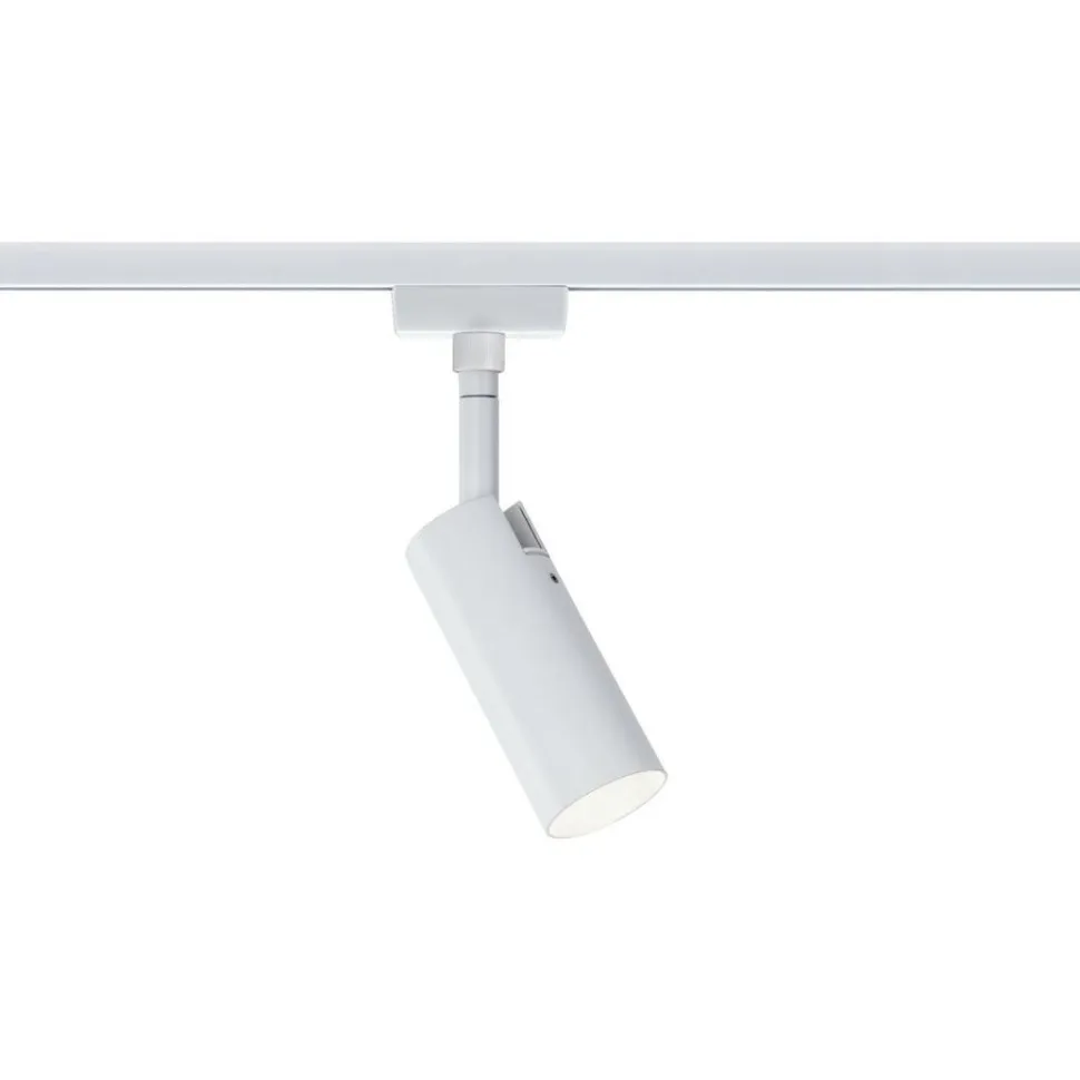 LED-spottivalaisin kiskoon Paulmann URail Tubo, 4000K, himmennettävä, mattakromi