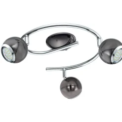 LED-Spottivalaisin Eglo Bimeda 3-osainen musta/nikkeli