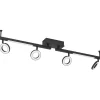 LED-Spottivalaisin Eglo Cardillio 2 4-osainen 98,5x8,5x17,5cm musta/valkoinen