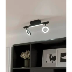 LED-Spottivalaisin Eglo Cardillio 2 2-osainen 38,5x8,5x17,5cm musta/valkoinen