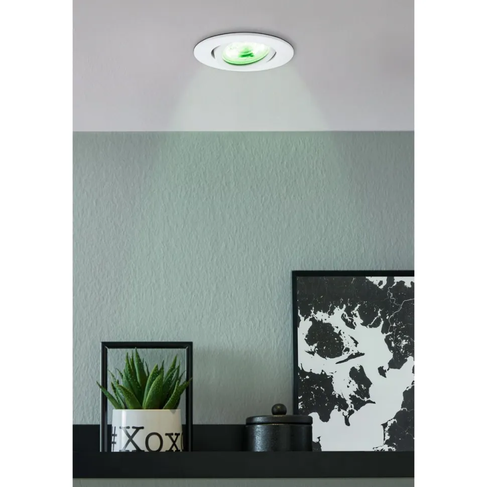 LED-Spottivalaisin Eglo connect.z Saliceto-Z 8,8cm 5W upotettava musta