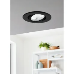 LED-Spottivalaisin Eglo connect.z Saliceto-Z 8,8cm 5W upotettava musta